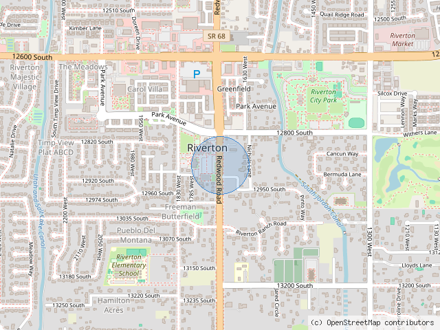 Map near Near South Redwood Road, Riverton UT 84065