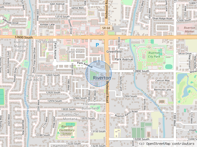 Map near Near South Redwood Road, Riverton UT 84065